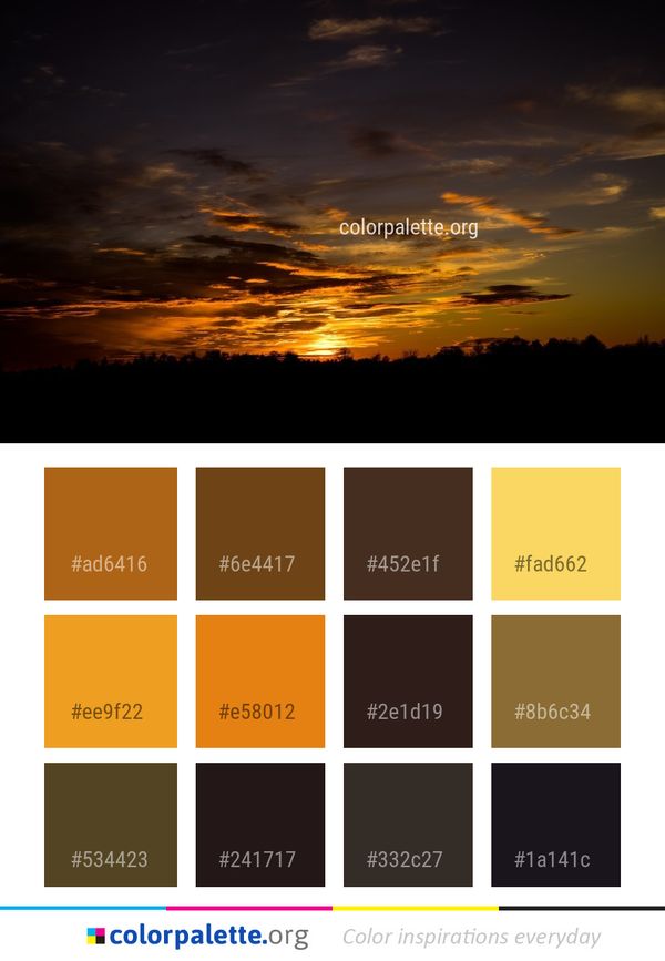 Sky Afterglow Atmosphere Color Palette