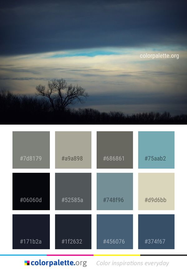Sky Cloud Atmosphere Color Palette