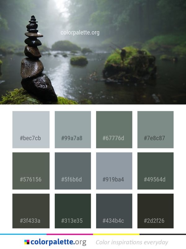 Water Nature Reflection Color Palette