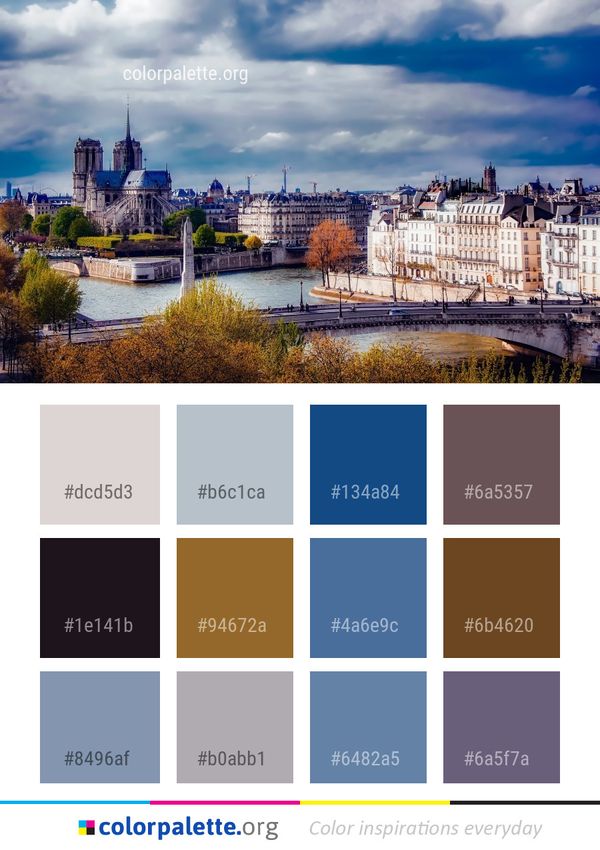 City Cityscape Skyline Color Palette