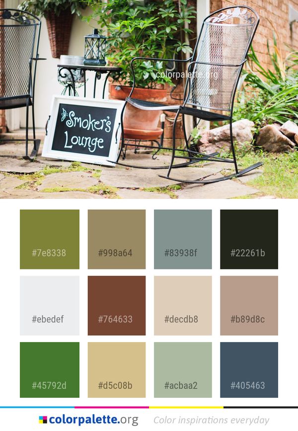 Furniture Iron Chair Color Palette