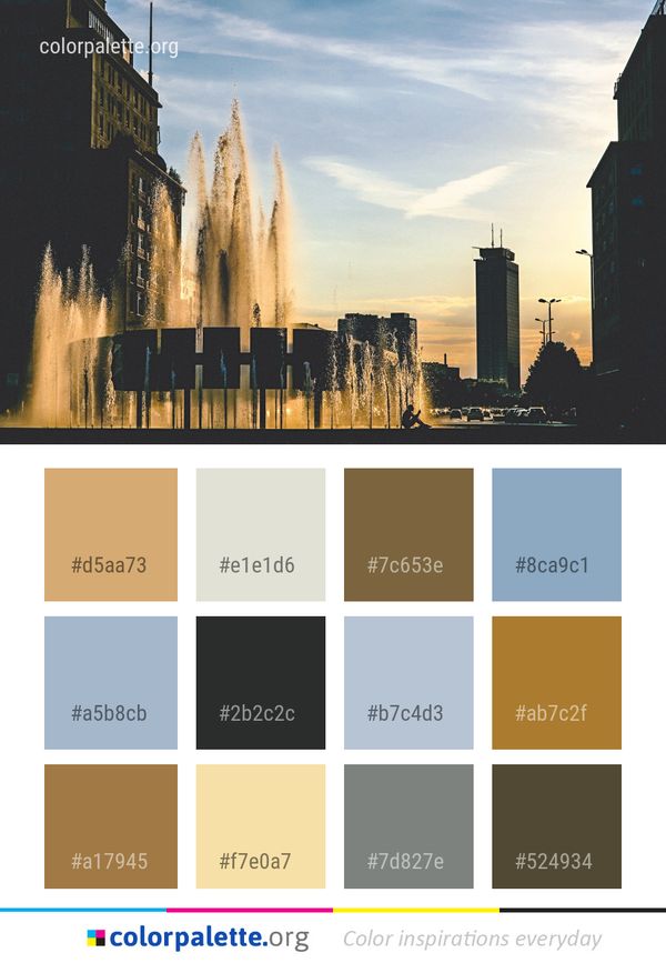 Landmark Skyscraper Skyline Color Palette