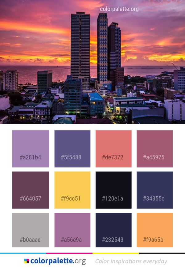 Metropolitan Area Cityscape City Color Palette