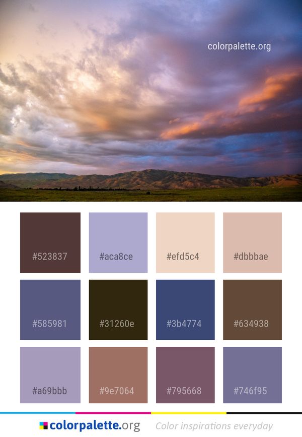 Sky Cloud Highland Color Palette