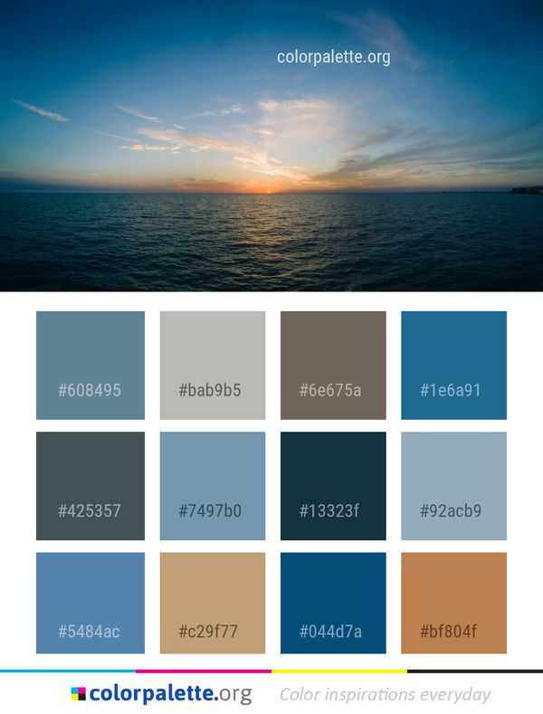 Sky Sea Horizon Color Palette