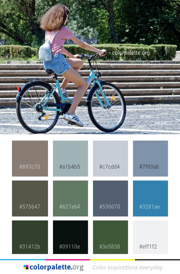 Bicycle Land Vehicle Road Color Palette