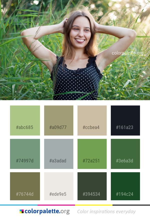 Hair Nature Facial Expression Color Palette