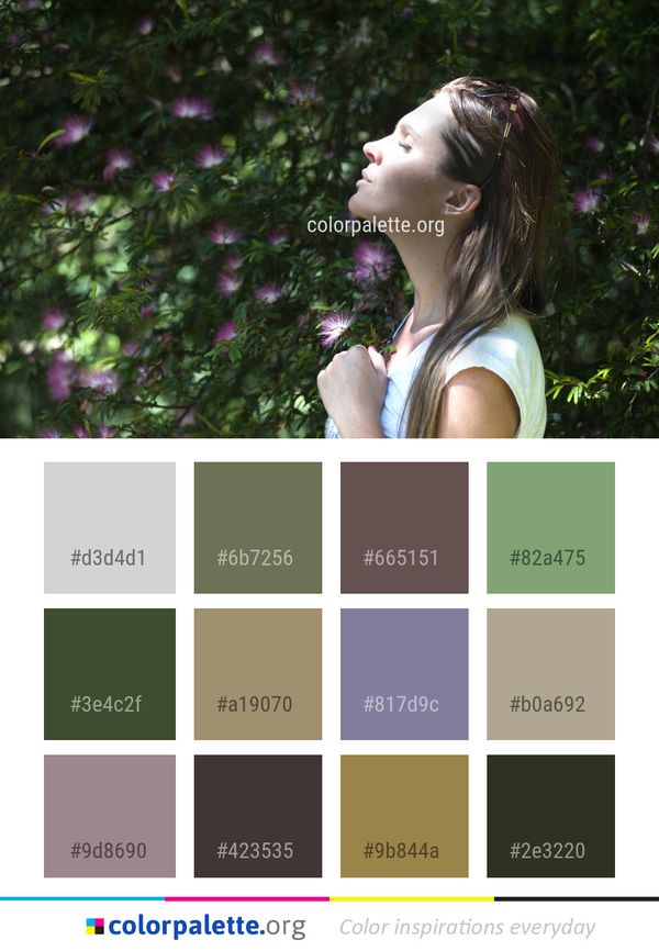 Nature Green Leaf Color Palette