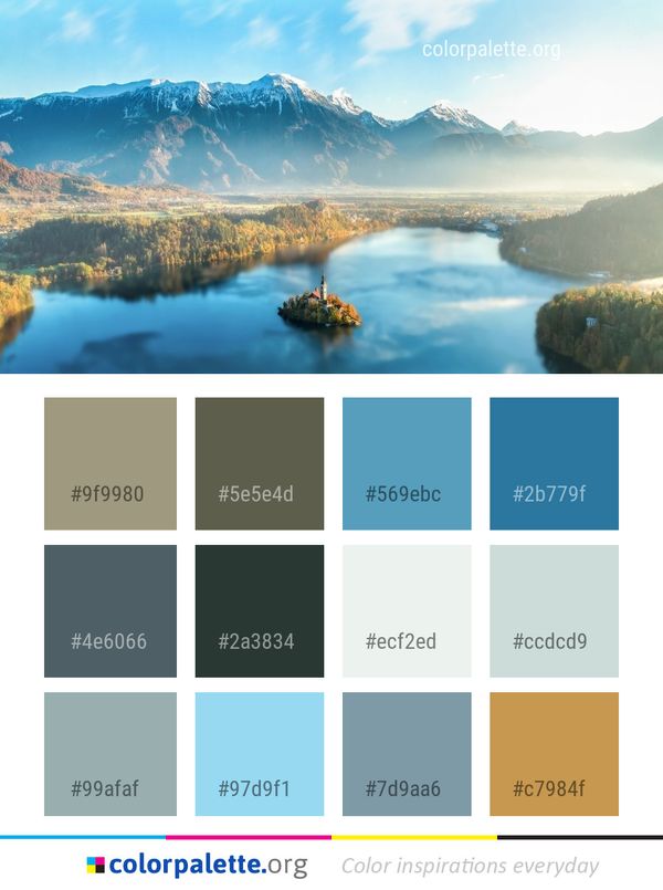 Nature Reflection Sky Color Palette