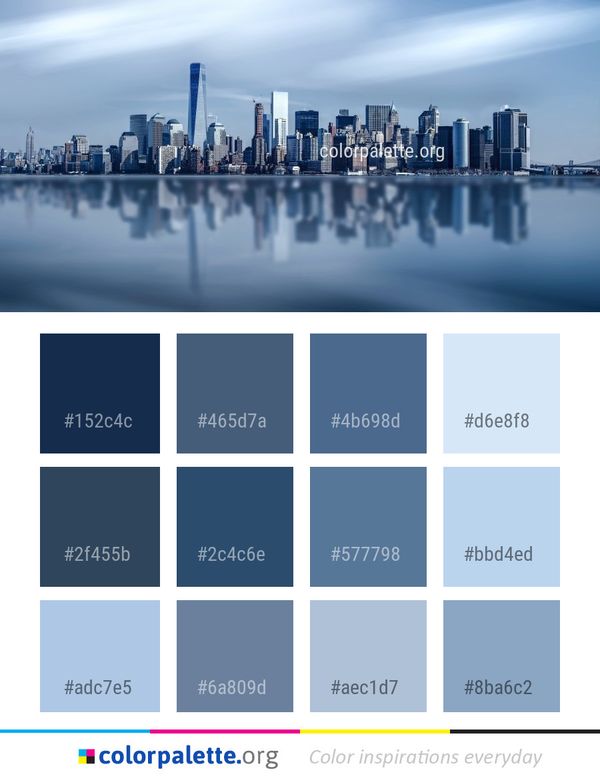 Reflection Cityscape Skyline Color Palette
