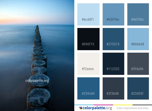 Sea Water Horizon Color Palette