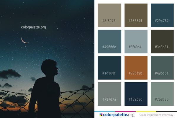 Sky Atmosphere Night Color Palette
