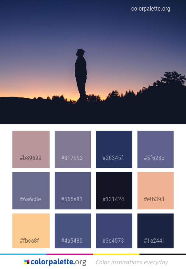 Sky Silhouette Daytime Color Palette