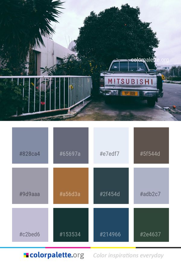 Car Motor Vehicle Land Color Palette