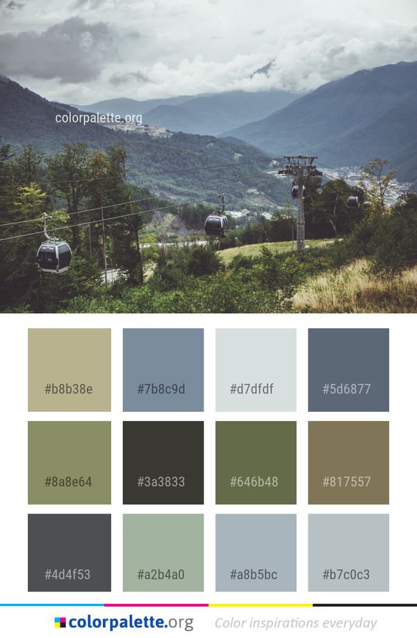 Highland Sky Cloud Color Palette