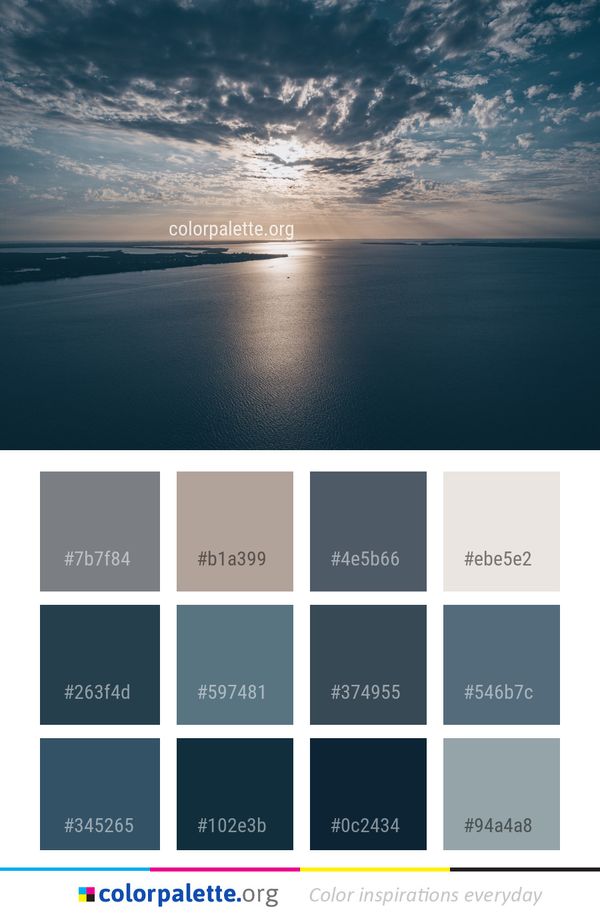 Sea Horizon Sky Color Palette