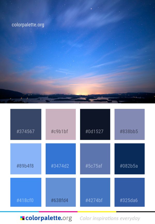 Sky Atmosphere Horizon Color Palette