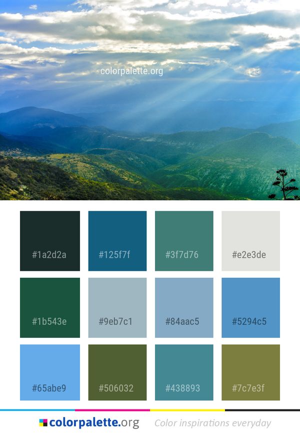 Sky Nature Highland Color Palette