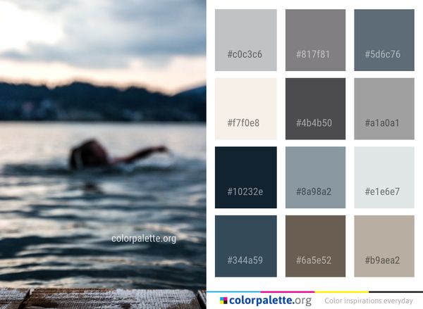 Water Sea Body Of Color Palette