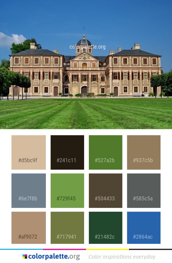 Landmark Estate Classical Architecture Color Palette
