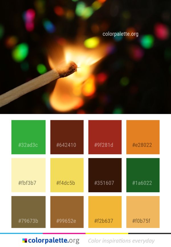 Light Lighting Christmas Lights Color Palette