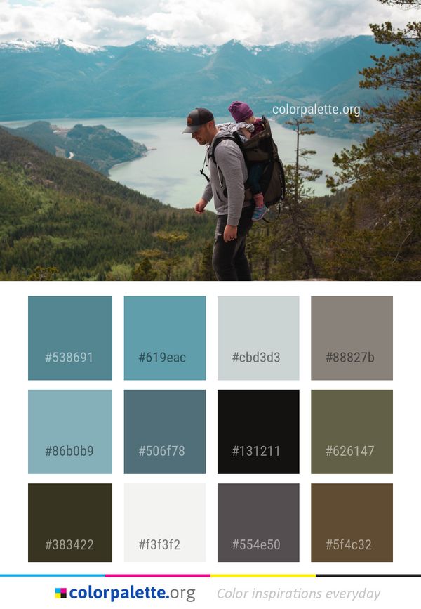 Mountainous Landforms Nature Wilderness Color Palette