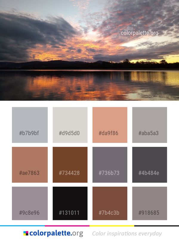 Reflection Sky Nature Color Palette