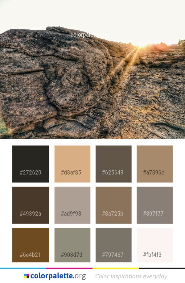 Rock Bedrock Geology Color Palette