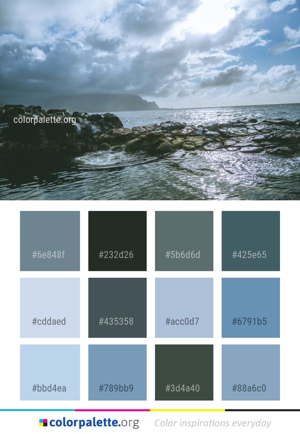 Sea Sky Ocean Color Palette