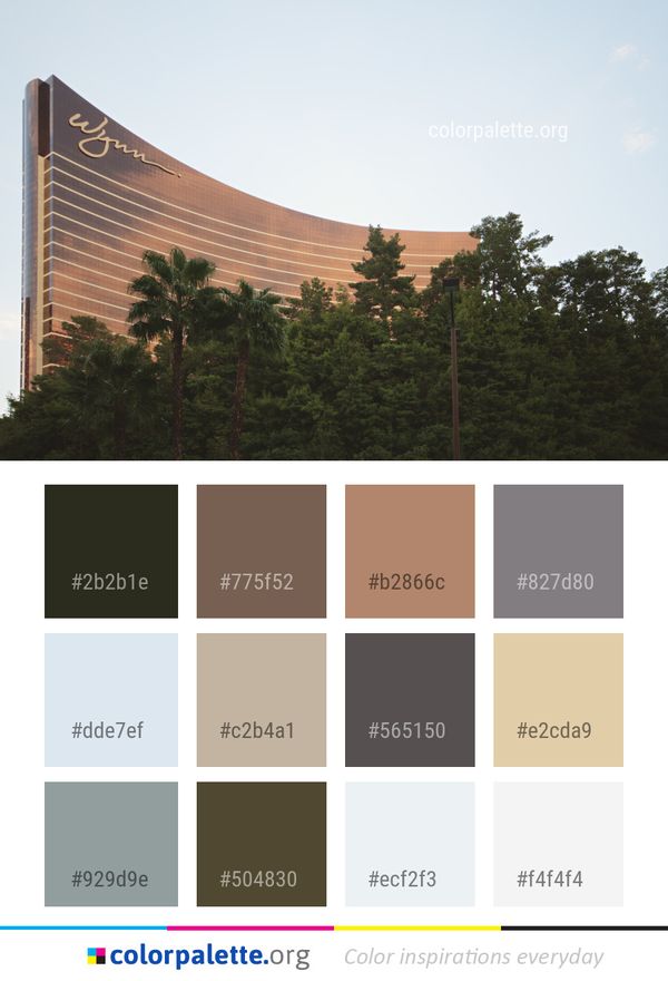Sky Architecture Tree Color Palette