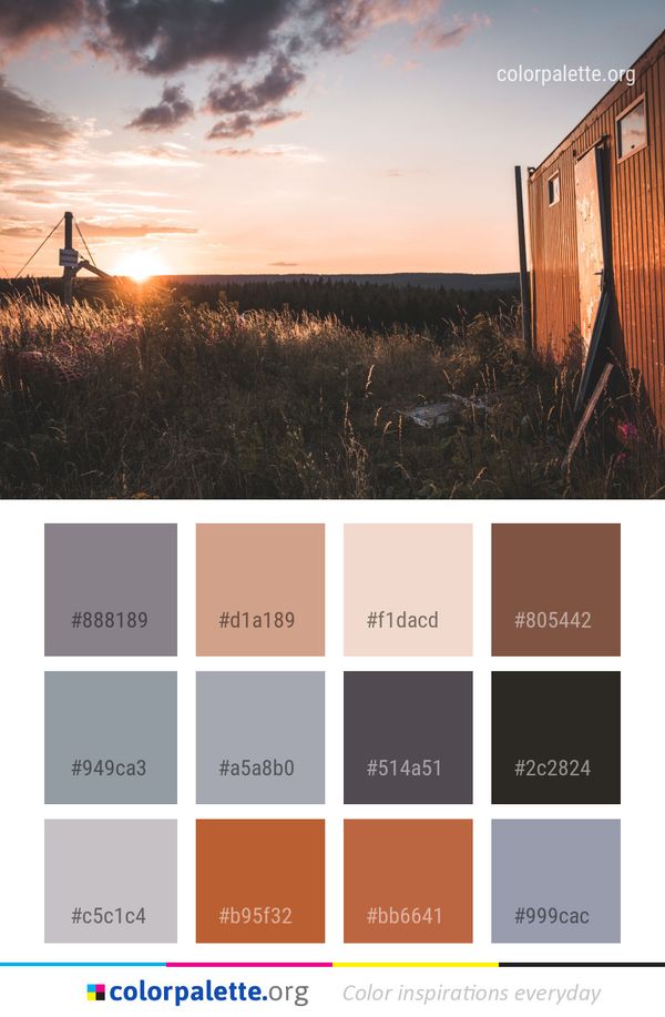 Sky Cloud Sunrise Color Palette