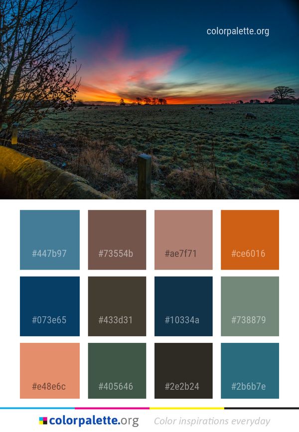 Sky Nature Dawn Color Palette