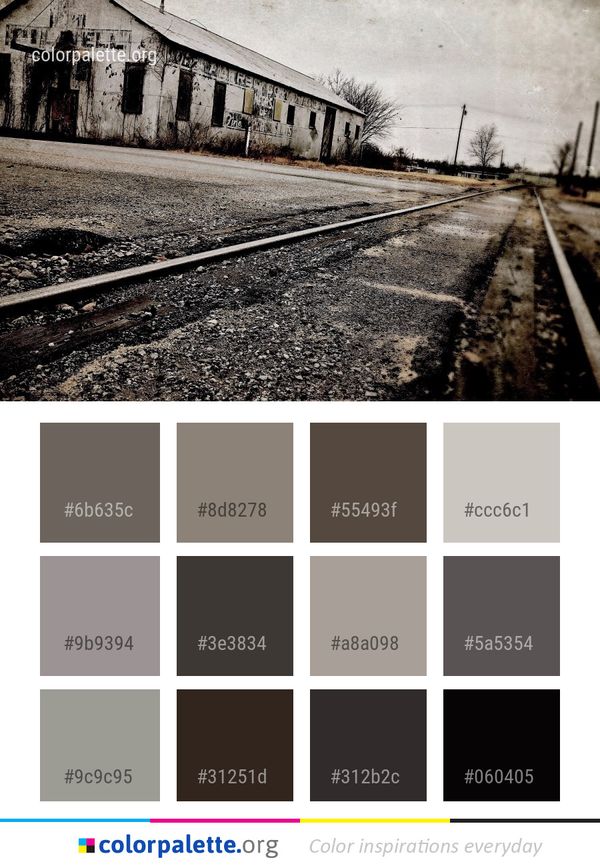 Track Transport Rail Color Palette