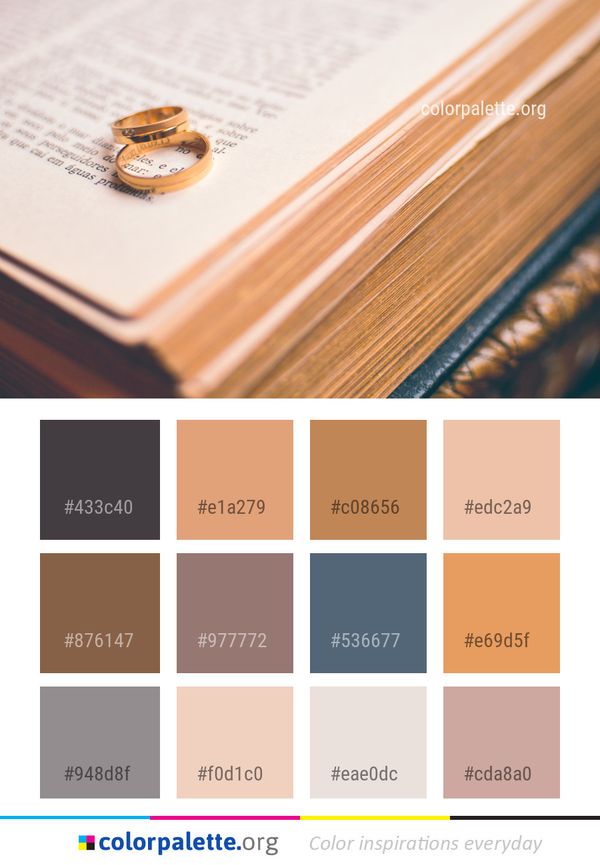 Wood Font Ring Color Palette