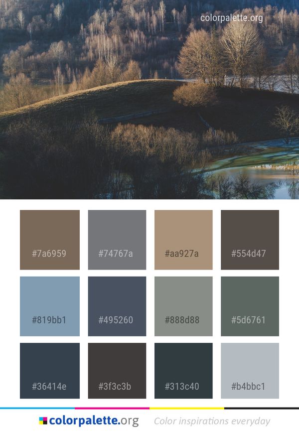 Nature Sky Winter Color Palette