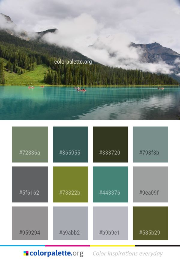 Nature Water Lake Color Palette