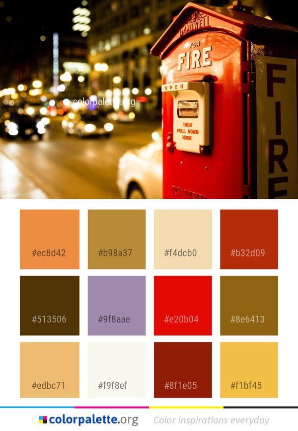 Night Lighting City Color Palette