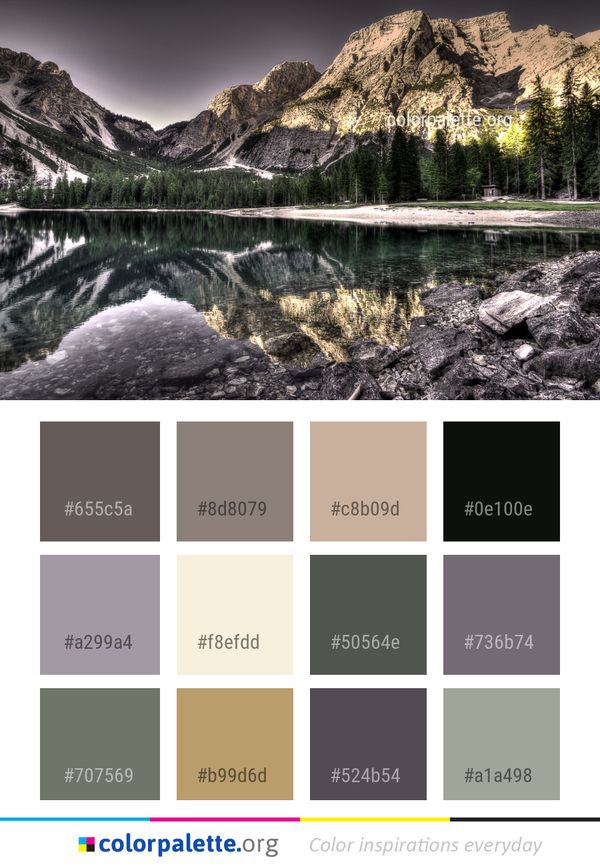 Reflection Nature Water Color Palette