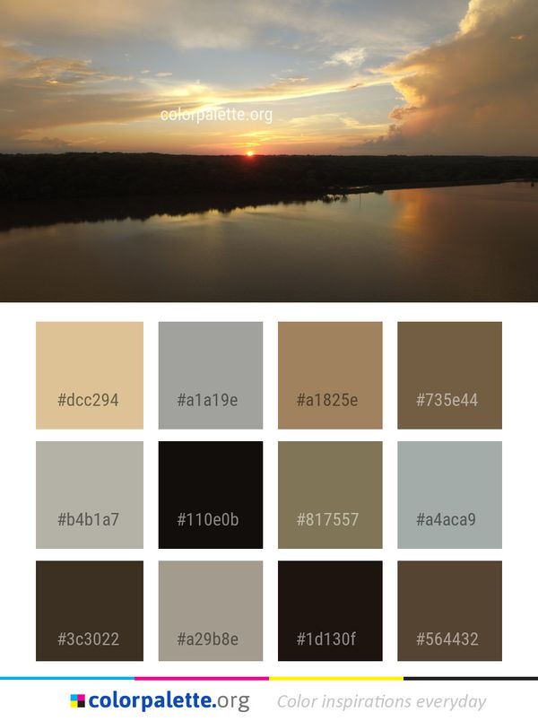 Sky Reflection Horizon Color Palette