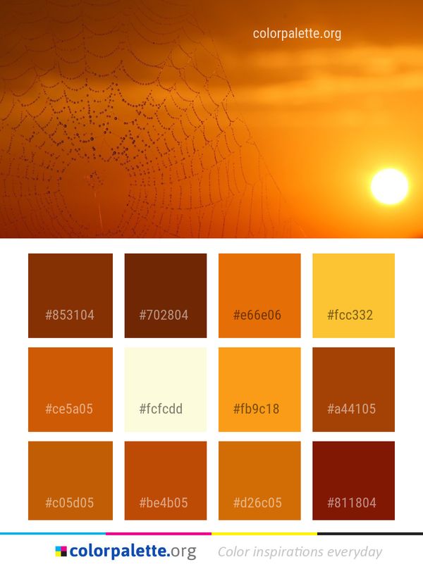 Yellow Orange Sky Color Palette