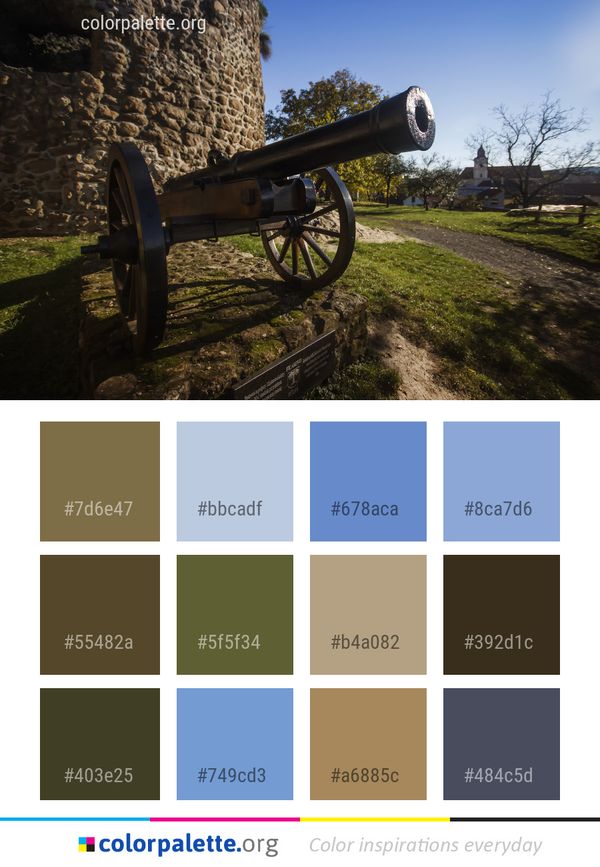 Cannon Weapon Sky Color Palette