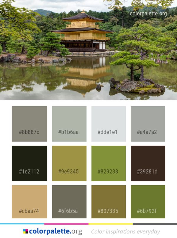 Chinese Architecture Japanese Nature Color Palette
