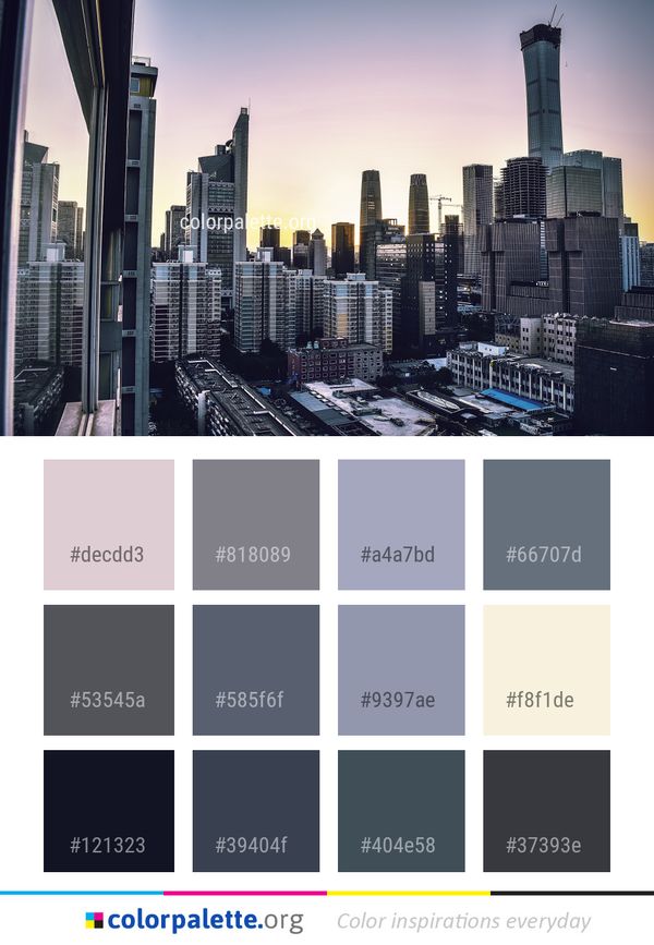 Metropolitan Area Cityscape City Color Palette