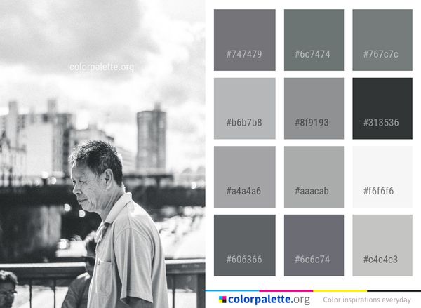 Photograph Man Person Color Palette