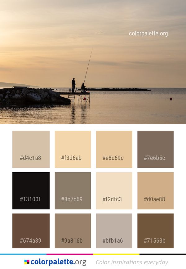 Sea Sky Body Of Water Color Palette