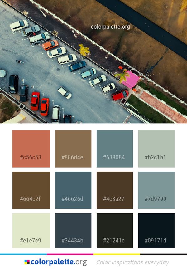 Car Urban Area Metropolitan Color Palette