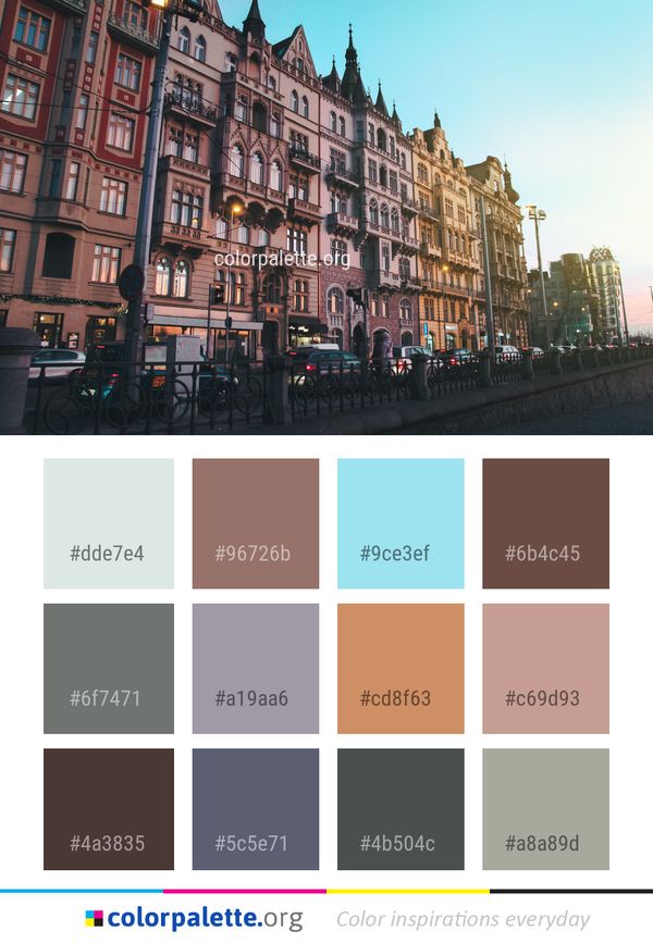 City Urban Area Town Color Palette