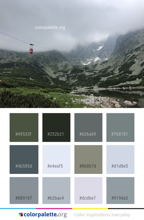 Highland Mountainous Landforms Hill Station Color Palette