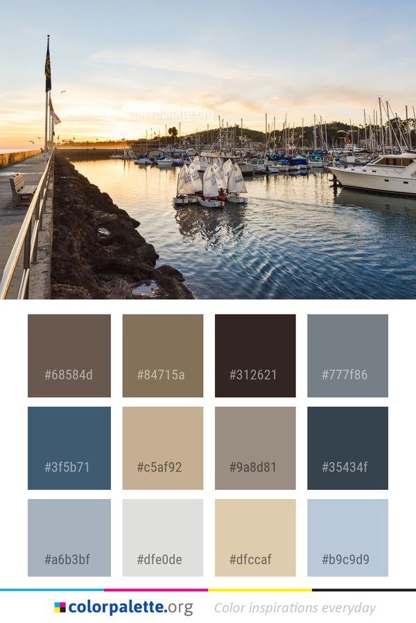 Marina Water Sky Color Palette
