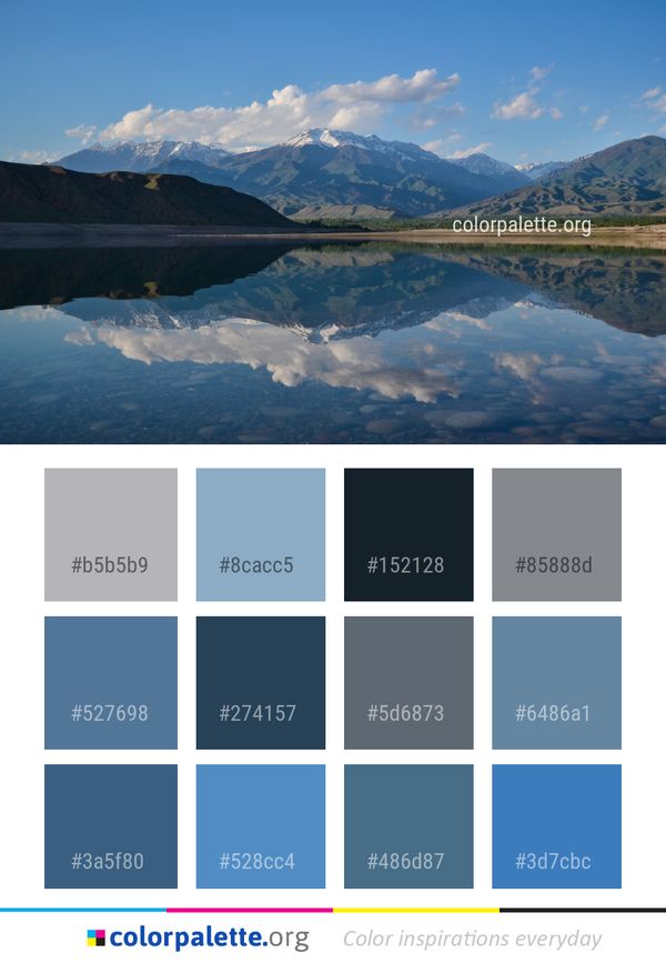 Reflection Sky Nature Color Palette